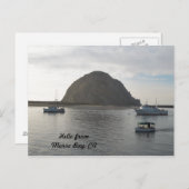 Morro Rock bij Morro Bay, CA Briefkaart (Voorkant / Achterkant)