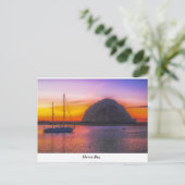 Morro Rock bij Sunset Briefkaart (Staand voorkant)