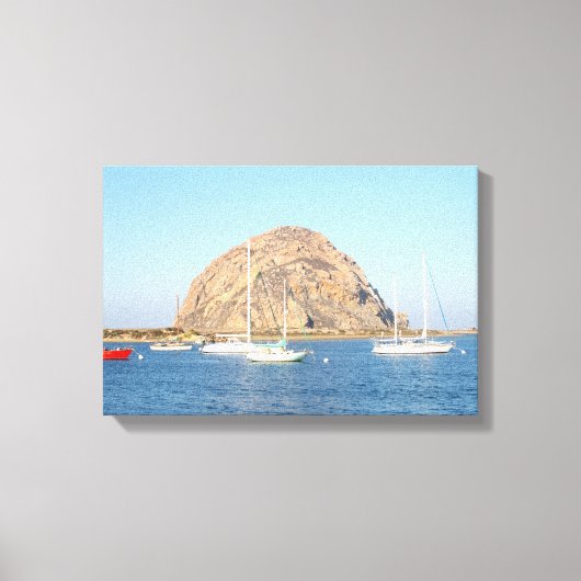 Morro Rock, Californië Canvas Afdruk (Voorkant)