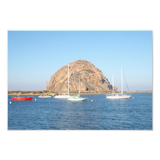 Morro Rock, Californië Foto Afdruk (Voorkant)