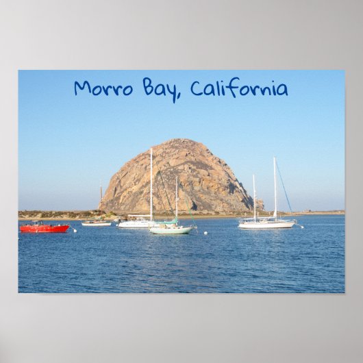 Morro Rock, Californië Poster (Voorkant)