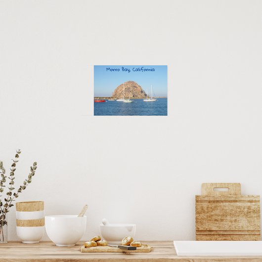 Morro Rock, Californië Poster (Keuken)