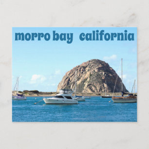 Morro Rock Harbour California Travel Briefkaart