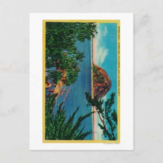 Morro Rock in San Luis Obispo County Briefkaart (Voorkant)