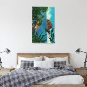 Morro Rock in San Luis Obispo County Canvas Afdruk (Insitu (Slaapkamer))