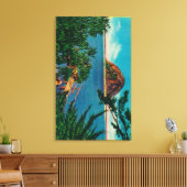 Morro Rock in San Luis Obispo County Canvas Afdruk (Insitu (Woonkamer))