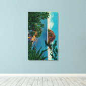 Morro Rock in San Luis Obispo County Canvas Afdruk (Insitu (Houten vloer))