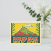 Morro Rock Morro Bay Californië Briefkaart (Staand voorkant)