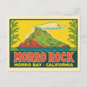 Morro Rock Morro Bay Californië Briefkaart (Voorkant)