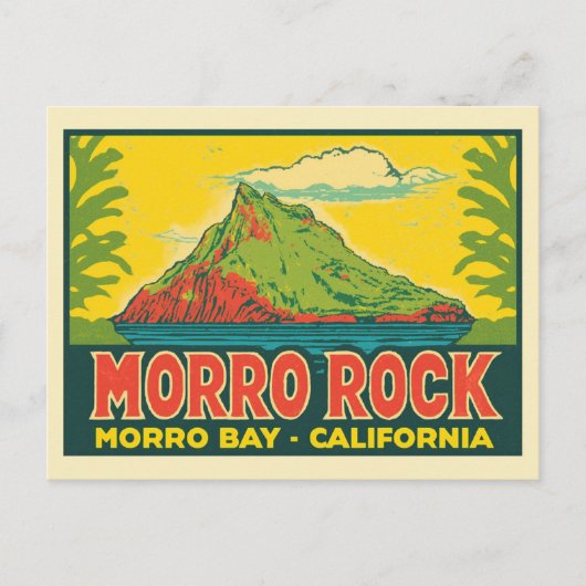 Morro Rock Morro Bay Californië Briefkaart (Voorkant)