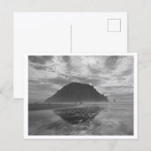 Morro Rock, Morro Bay in Sepia Briefkaart (Voorkant / Achterkant)
