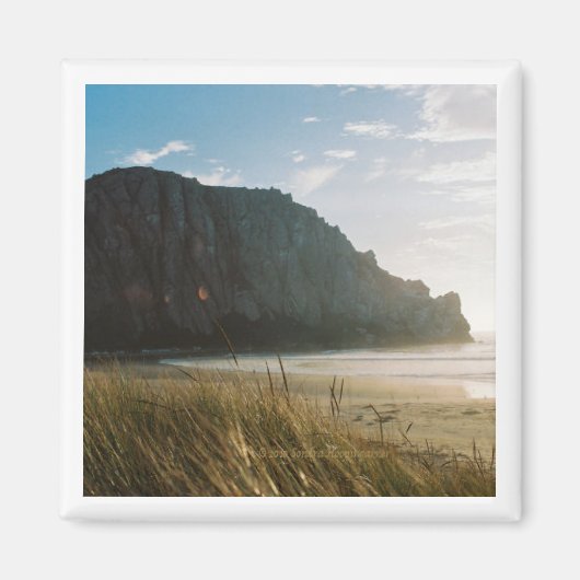 Morro Rock van de Dunes Square Magnet (Voorkant)