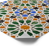 Morrocan Moorish Mosaic Pattern Poster (Hoek)