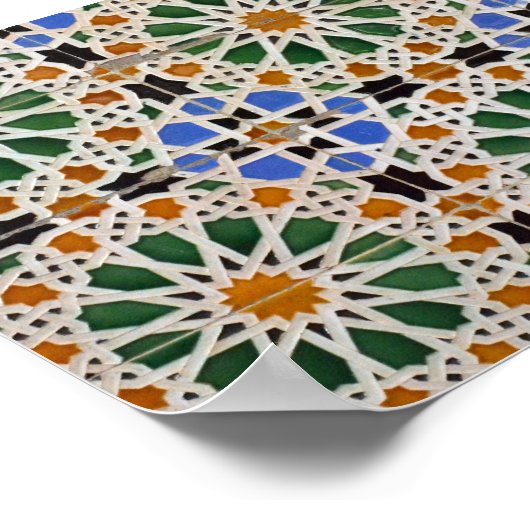 Morrocan Moorish Mosaic Pattern Poster (Hoek)