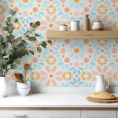 Morrocan waterverf roze blauw tegeltje