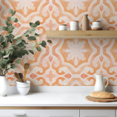 Morrocan waterverf sinaasappel tegeltje