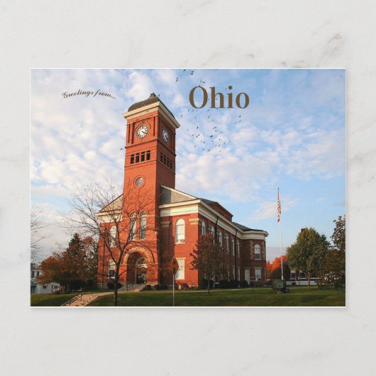 Morrow County Courthouse, Ohio, Verenigde Staten Briefkaart (Voorkant)