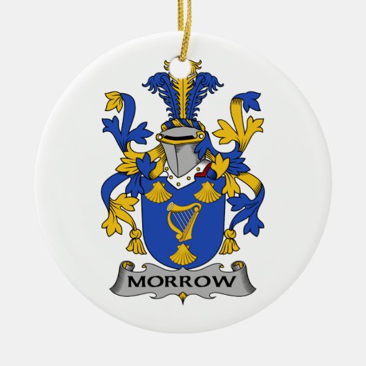 Morrow Family Crest Keramisch Ornament (Voorkant)