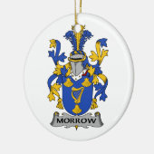 Morrow Family Crest Keramisch Ornament (Links)