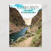 Morrow Point Dam, Curecanti NRA, Gunnison River Briefkaart (Voorkant)