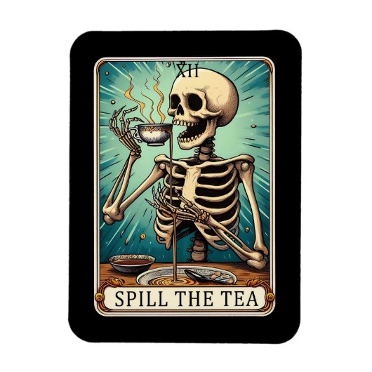 Mors de Tea Tarot Kaart Magnet Magneet (Verticaal)