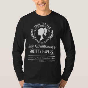 Mors The Tea Lady Whistledown Society papieren T-shirt