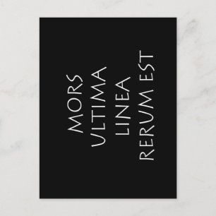 Mors ultima linea rerum est briefkaart