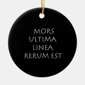 Mors ultima linea rerum est keramisch ornament