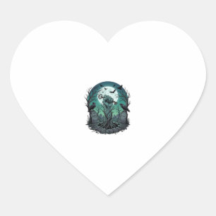 Mors Zombie Hand Skelet Sleutel Grafsteen Ravens H Hart Sticker