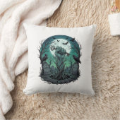 Mors Zombie Hand Skelet Sleutel Grafsteen Ravens H Kussen (Deken)