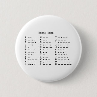 MORSCODE RONDE BUTTON 5,7 CM
