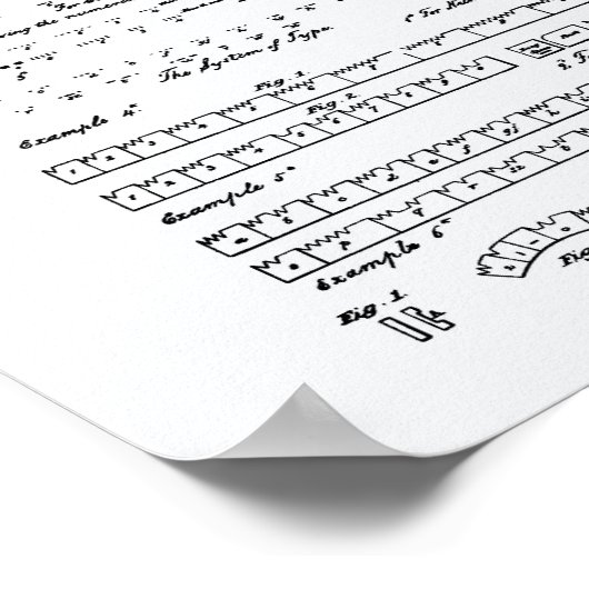 Morse Code 1848 Whitepaper over patenten Poster (Hoek)
