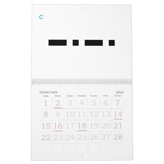 Morse Code 24-maanden alfabet Kalender (Feb 2026)