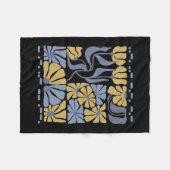 Morse Code 8647 Subtiele Anti Trump 86 47 Bloemrij Fleece Deken (Voorkant (Horizontaal))