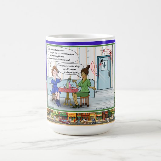 Morse Code | Absurd Wordplay Humor Classic Koffiemok (Center)