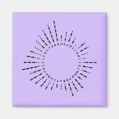 Morse Code Alfabet – Purple Tech Design Magneet (Voorkant)