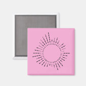 Morse Code Alfabet – Roze STEM-editie Magneet (Voorkant / Achterkant)