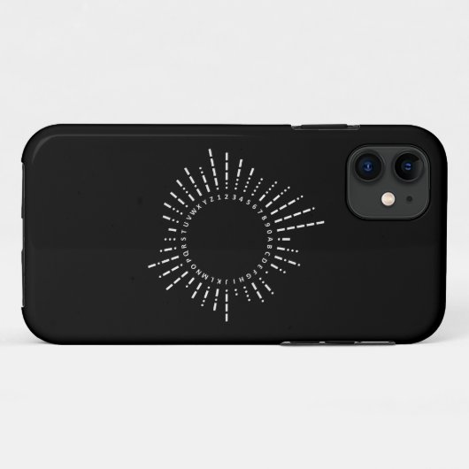 Morse Code Alphabet Case-Mate iPhone Case (Achterkant (horizontaal))