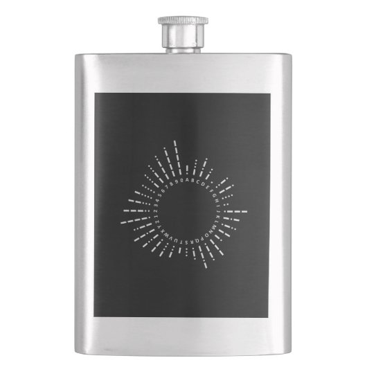 Morse Code Alphabet Flacon (Voorkant)