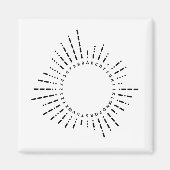 Morse Code Alphabet Magneet (Voorkant)