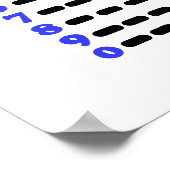 Morse Code Alphabet, Nummers, punctie-Poster Poster (Hoek)