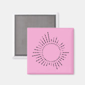 Morse Code Alphabet – Pink STEM Edition Magneet (Voorkant / Achterkant)