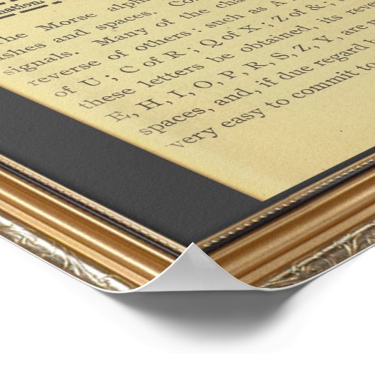 Morse Code Alphabet Poster (Hoek)