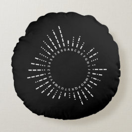 Morse Code Alphabet Rond Kussen