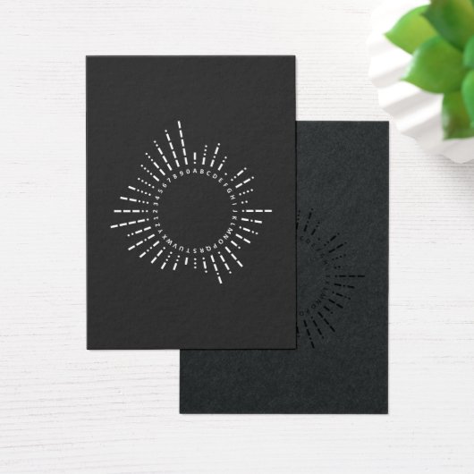 Morse Code Alphabet Visitekaartje (Bureau)