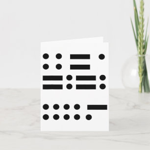 Morse Code Anti Trump 45 Feminist Verzet tegen ver Kaart