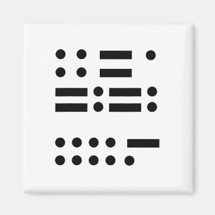 Morse Code Anti Trump 45 Feminist Verzet tegen ver Magneet