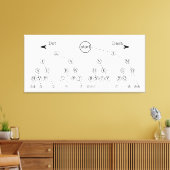 Morse code boom binaire boom diagram canvas afdruk (Insitu (Woonkamer))
