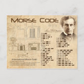 Morse Code Briefkaart (Voorkant)