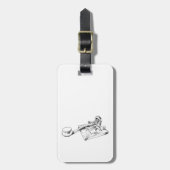 Morse Code Call Sign Tag Bagagelabel (Voorkant verticaal)